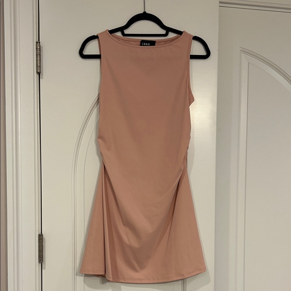 NWOT- Cider Women's Blush Mini Dress